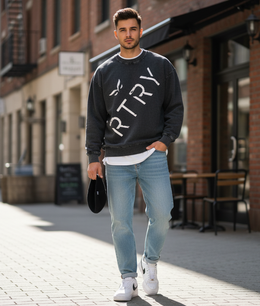 RTRY x Philippians 4:13 Oversized Sweatshirt